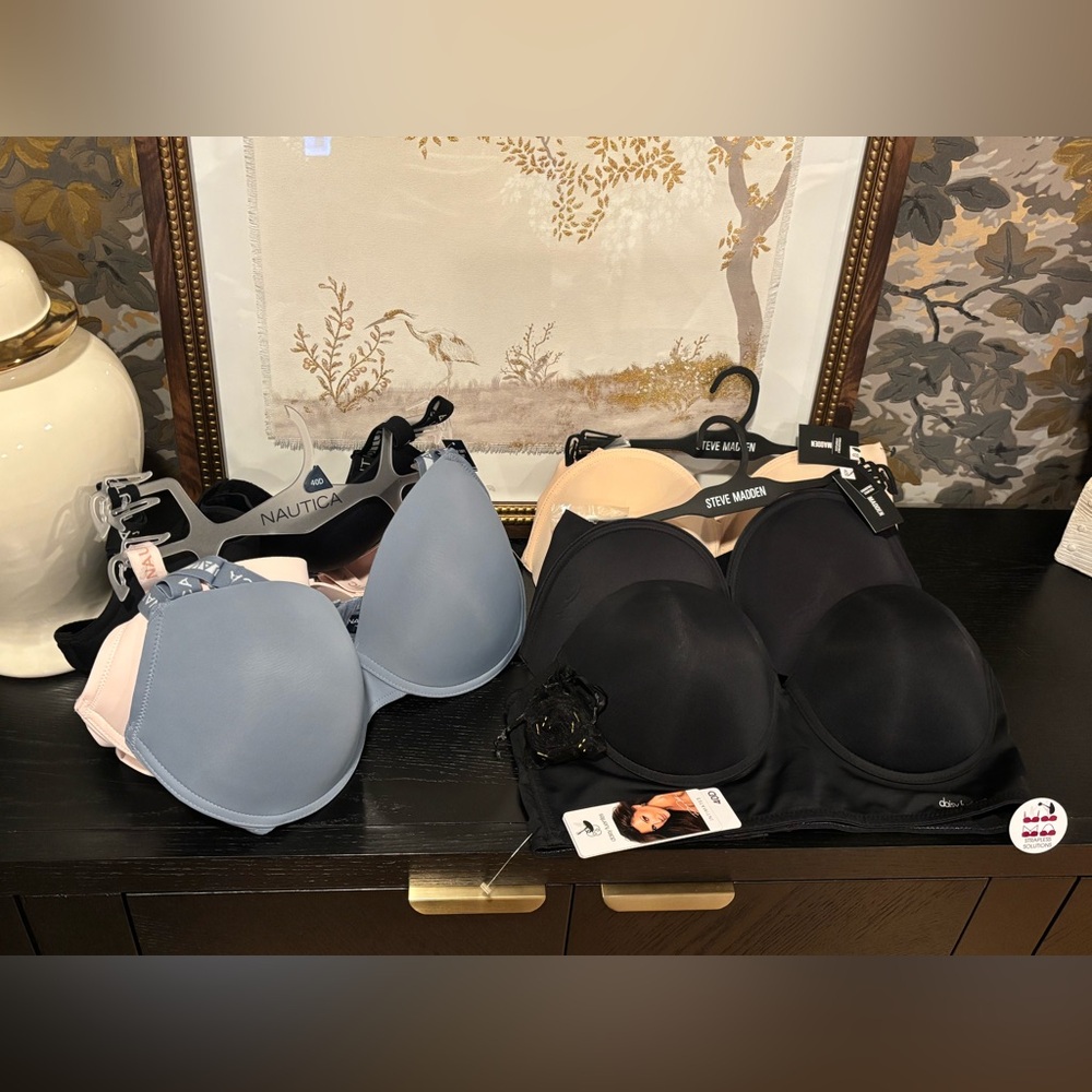 40D Bras: 6 New-With-Tags Bras